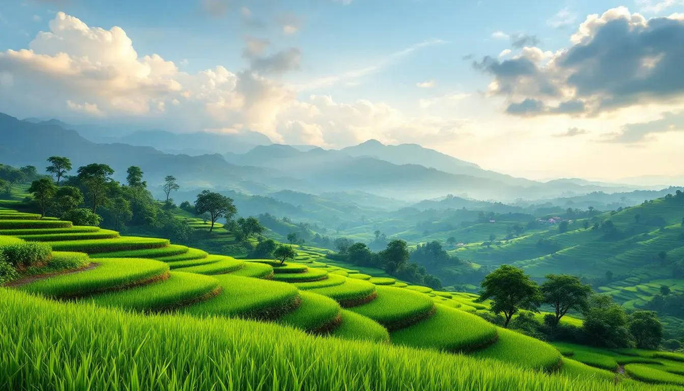 Chiang Mai Rice Terraces - filming location in Thailand